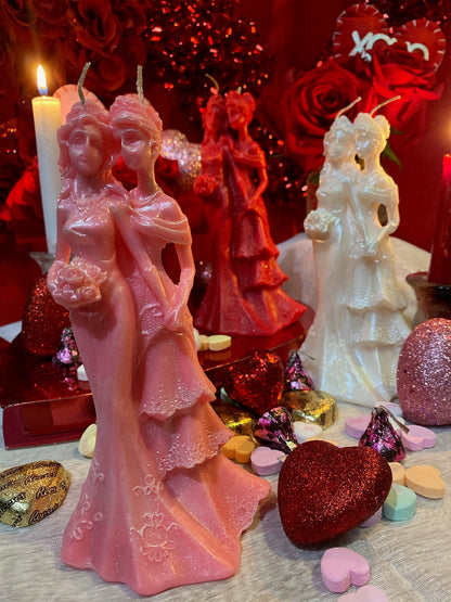 Madam & Eve Lesbian Love Candle + Wives + Marriage + Brides + Friendship
