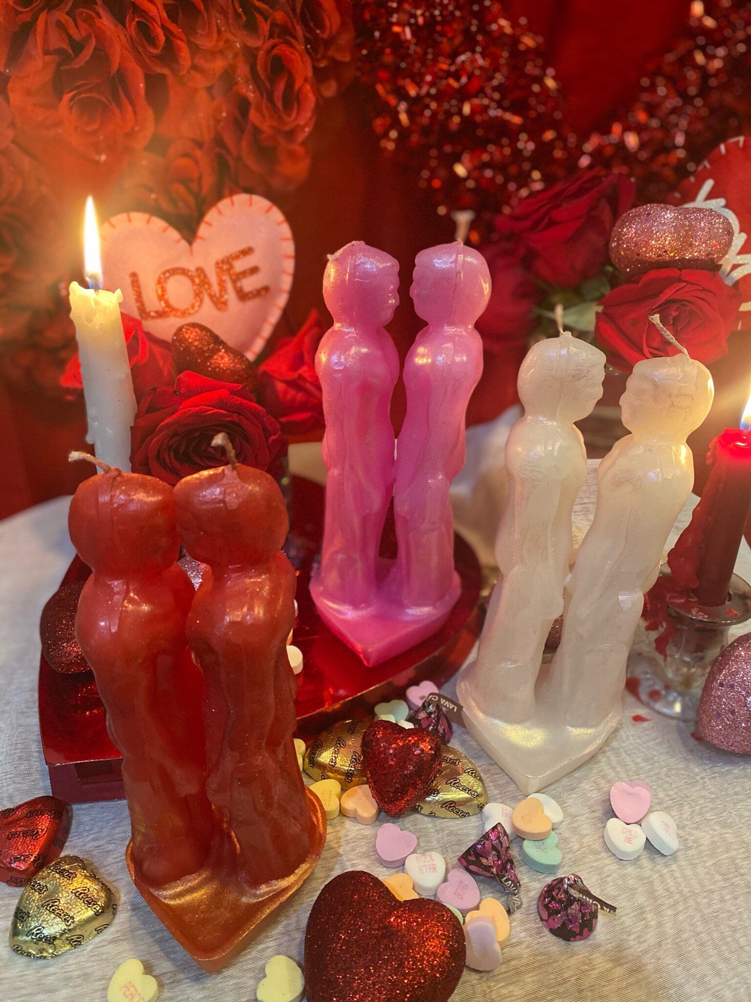 Adam & Steve Gay Lovers Candle + Passion + Binding + Husbands + Marriage + Grooms + Male Friendship + Healing
