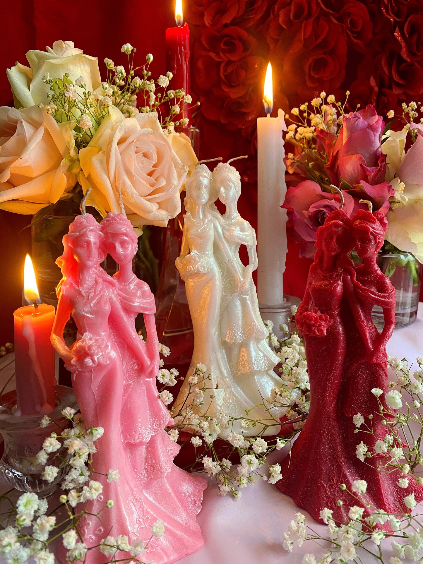 Madam & Eve Lesbian Love Candle + Wives + Marriage + Brides + Friendship