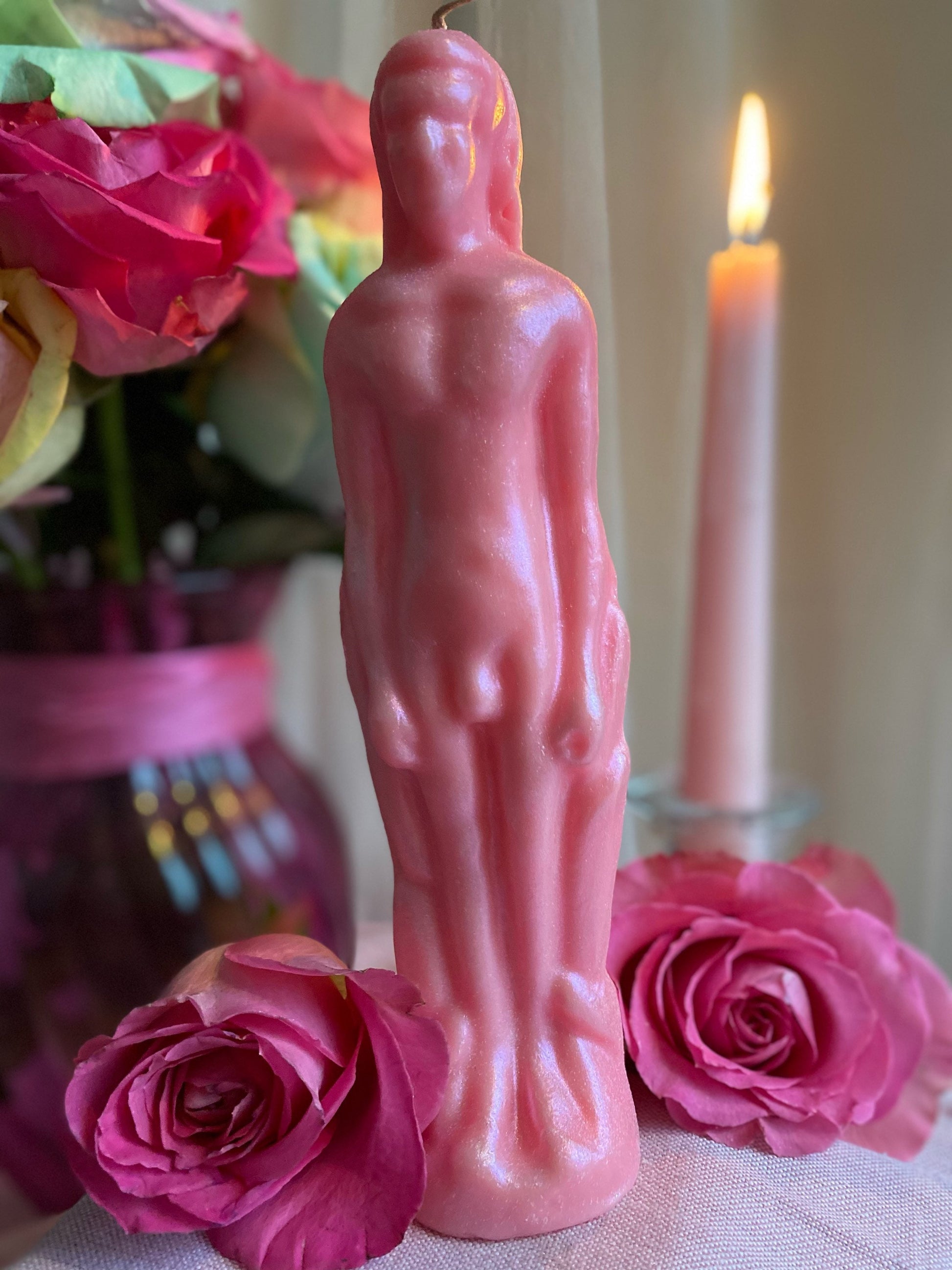 Male & Female Figure Candle + Transgender + Bigender + Dual Gender + Multi-gendered + Two Spirit (For Native Americans) + Nonbinary + Unisex
