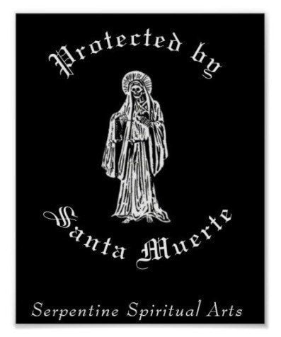 Protected by Santa Muerte Poster