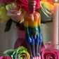 Male & Female Rainbow Figure Candles + LGBTQ+ Pride + Gay + Lesbian + Bisexual