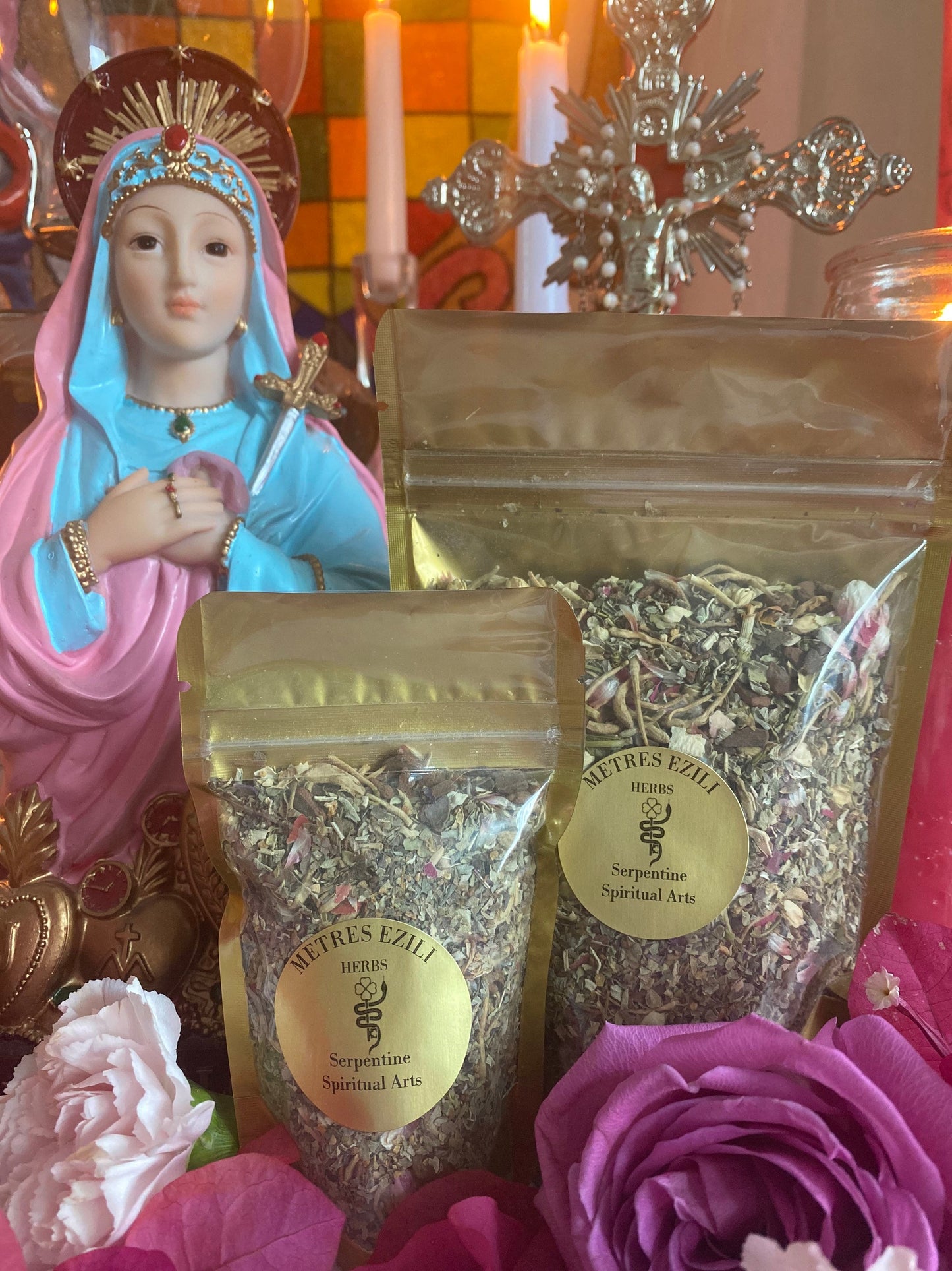 Metresili Flower & Herb Blend + Love + Luxury + Fame + Beauty + Metres Ezili Freda + Blessed