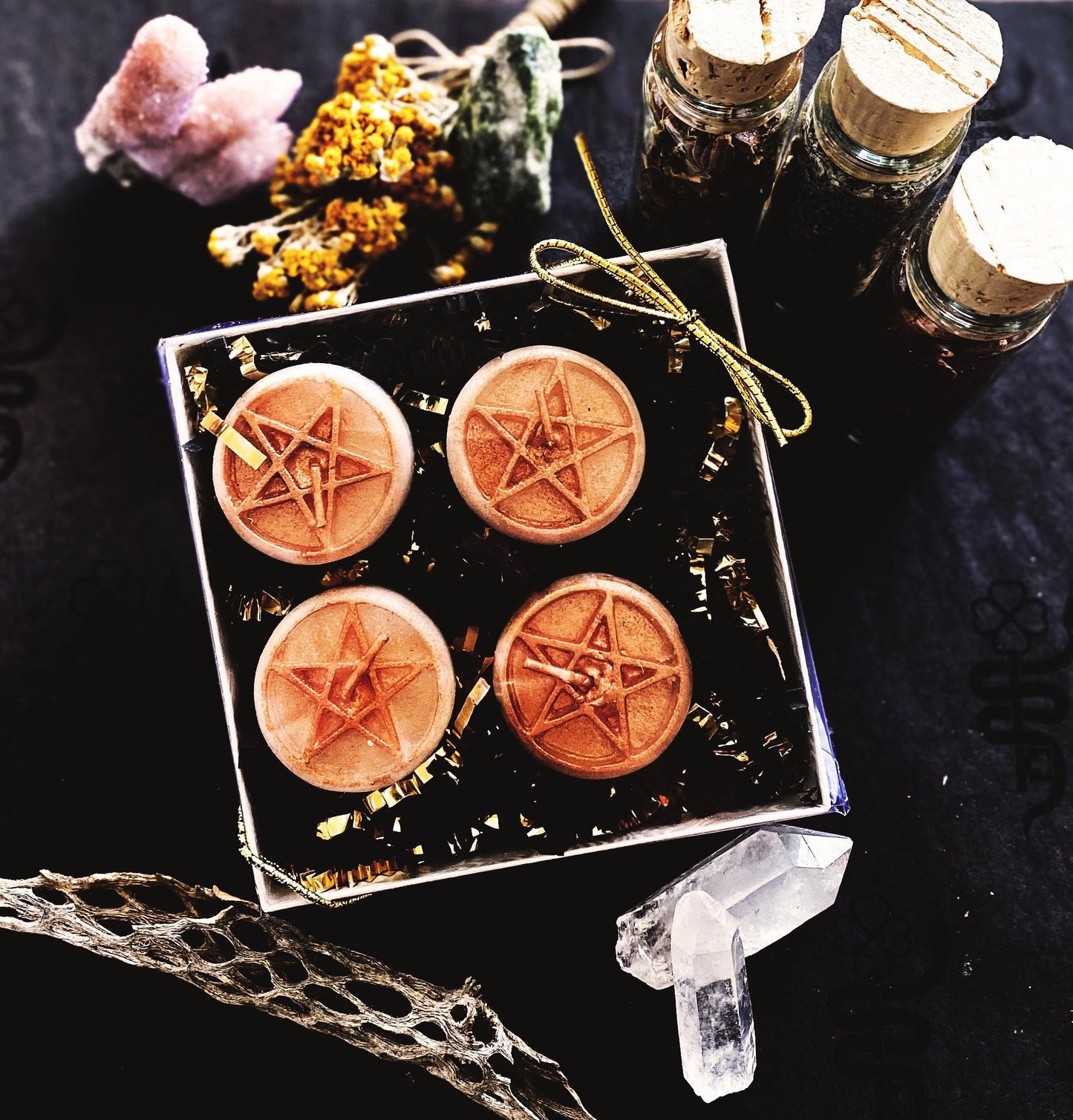 Pentacle Tealight Candles in Gift Box