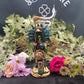 Santa Muerte Azteca Statue + 24K Gold + Baptized + Fixed + Made in Mexico