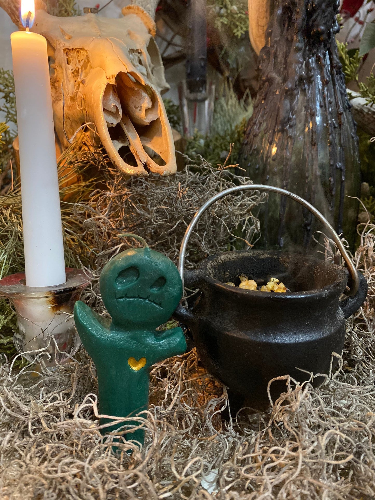 Voodoo Doll Candle + Poppet + Love + Money + Cleansing + Overcome Enemies + New Orleans