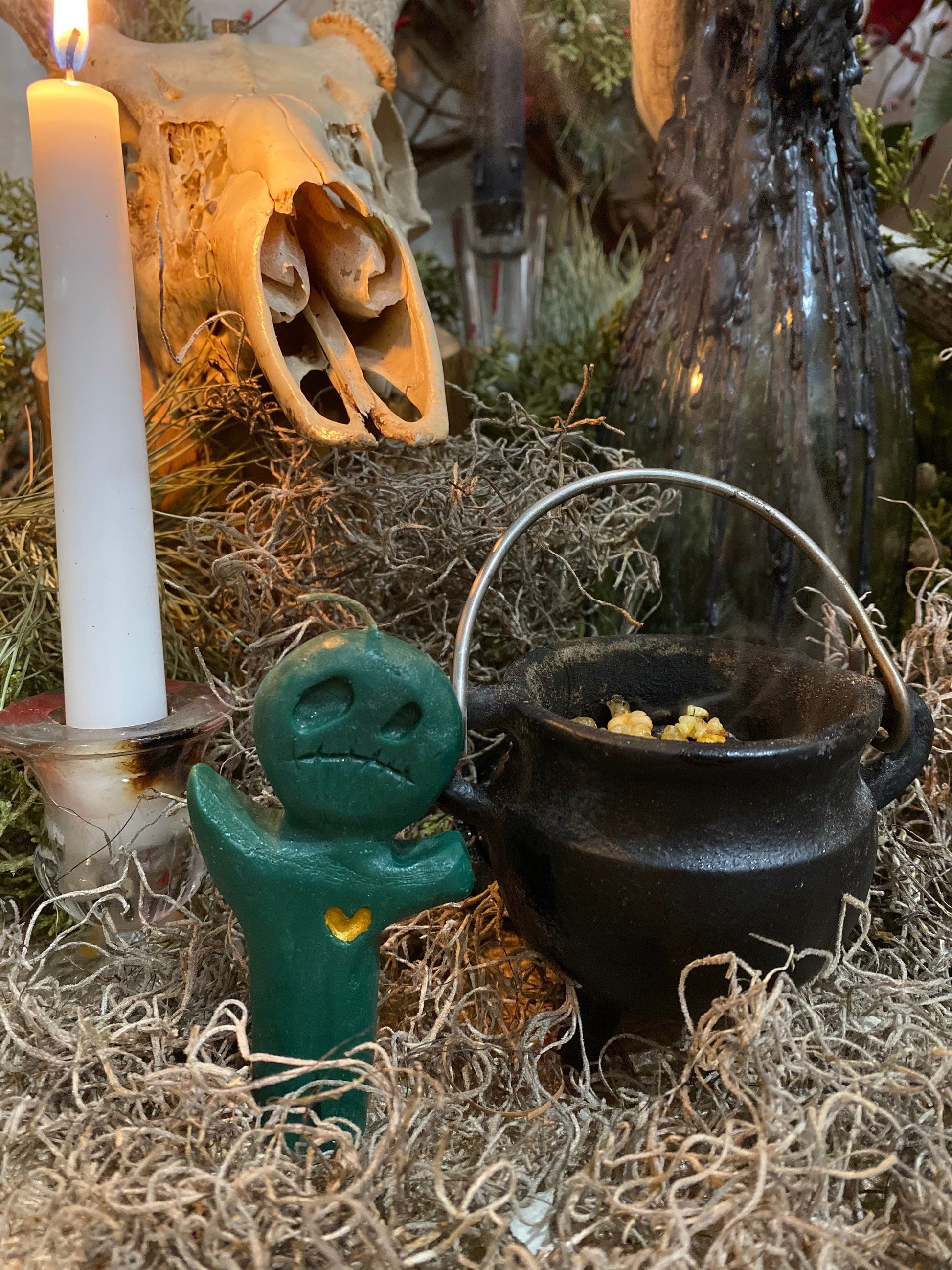Voodoo Doll Candle + Poppet + Love + Money + Cleansing + Overcome Enemies + New Orleans