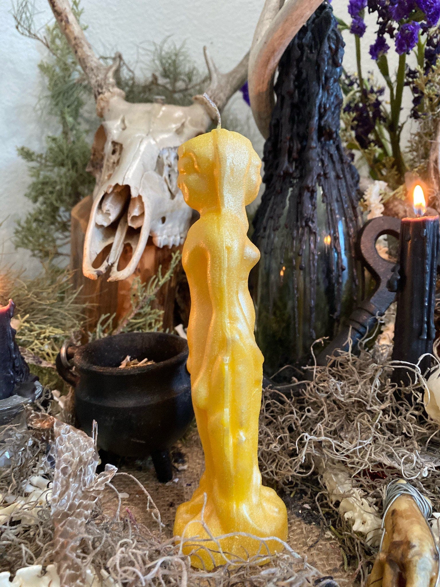 Male & Female Figure Candle + Transgender + Bigender + Dual Gender + Multi-gendered + Two Spirit (For Native Americans) + Nonbinary + Unisex