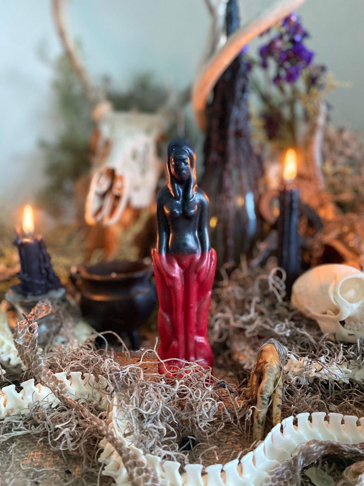 Reversing or Love Uncrossing Male & Female Figure Candles + Elegua + Papa Legba + Esu + Santa Muerte + Amarres + Binding + Xtreme Love Spell