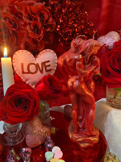 Male & Female Lovers Candle + Adam and Eve + Passion + Binding + Marriage + Friendship + Valentine’s Day + Healing