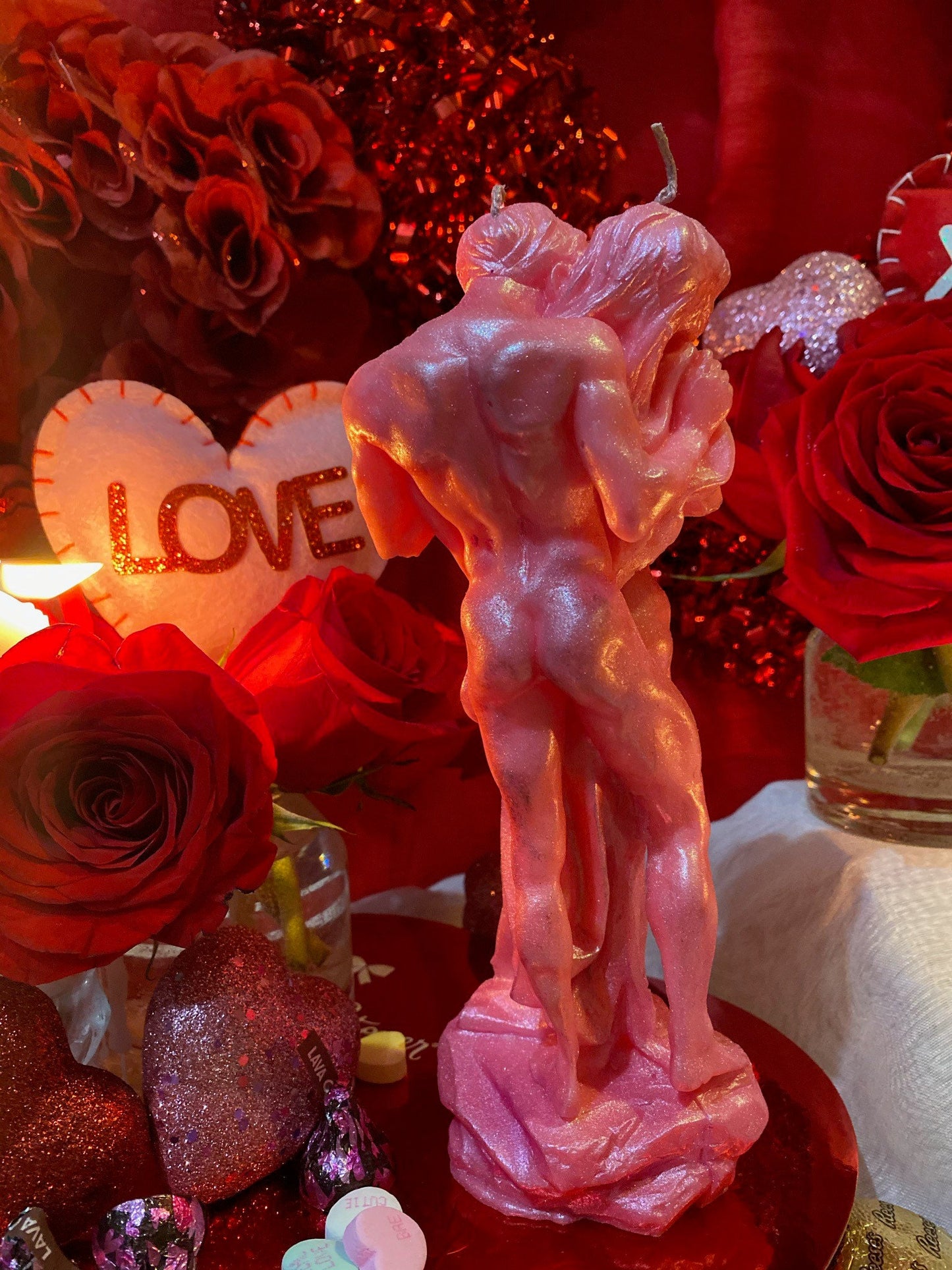 Male & Female Lovers Candle + Adam and Eve + Passion + Binding + Marriage + Friendship + Valentine’s Day + Healing