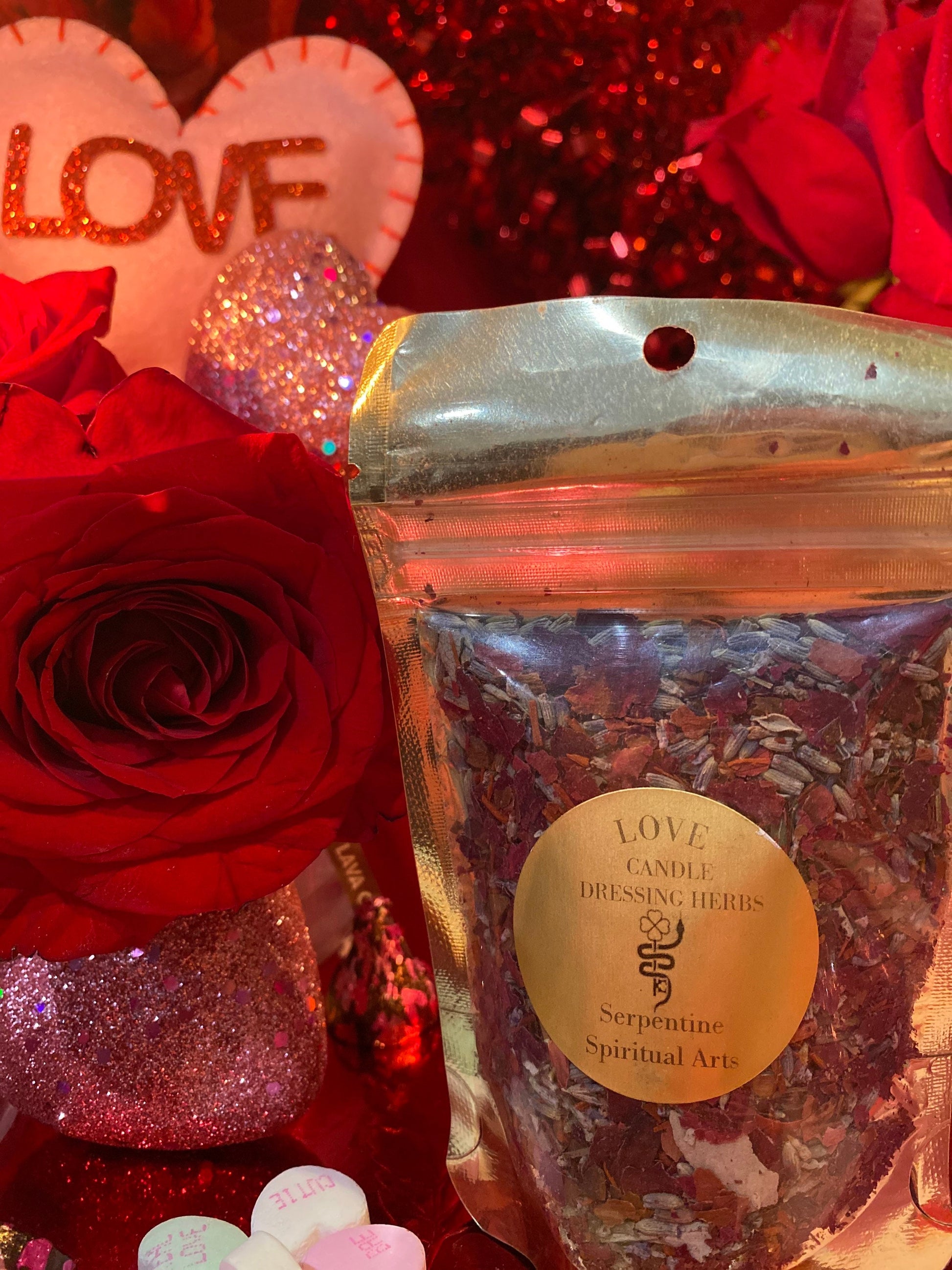 Love Herbs + Passion + Candle Dressing + Hoodoo + Voodoo + Conjure + Blessed