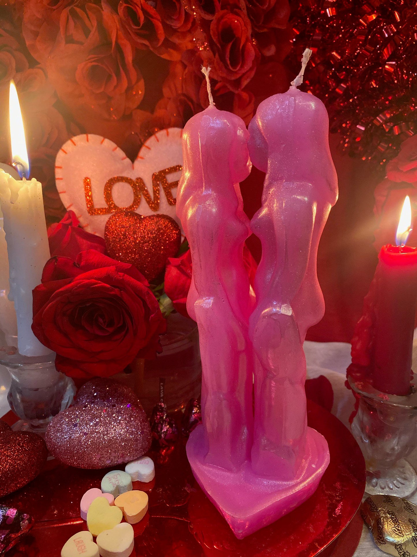Madam & Eve Lesbian Lovers Candle + Passion + Binding + Wives + Marriage + Brides + Female Friendship + Healing