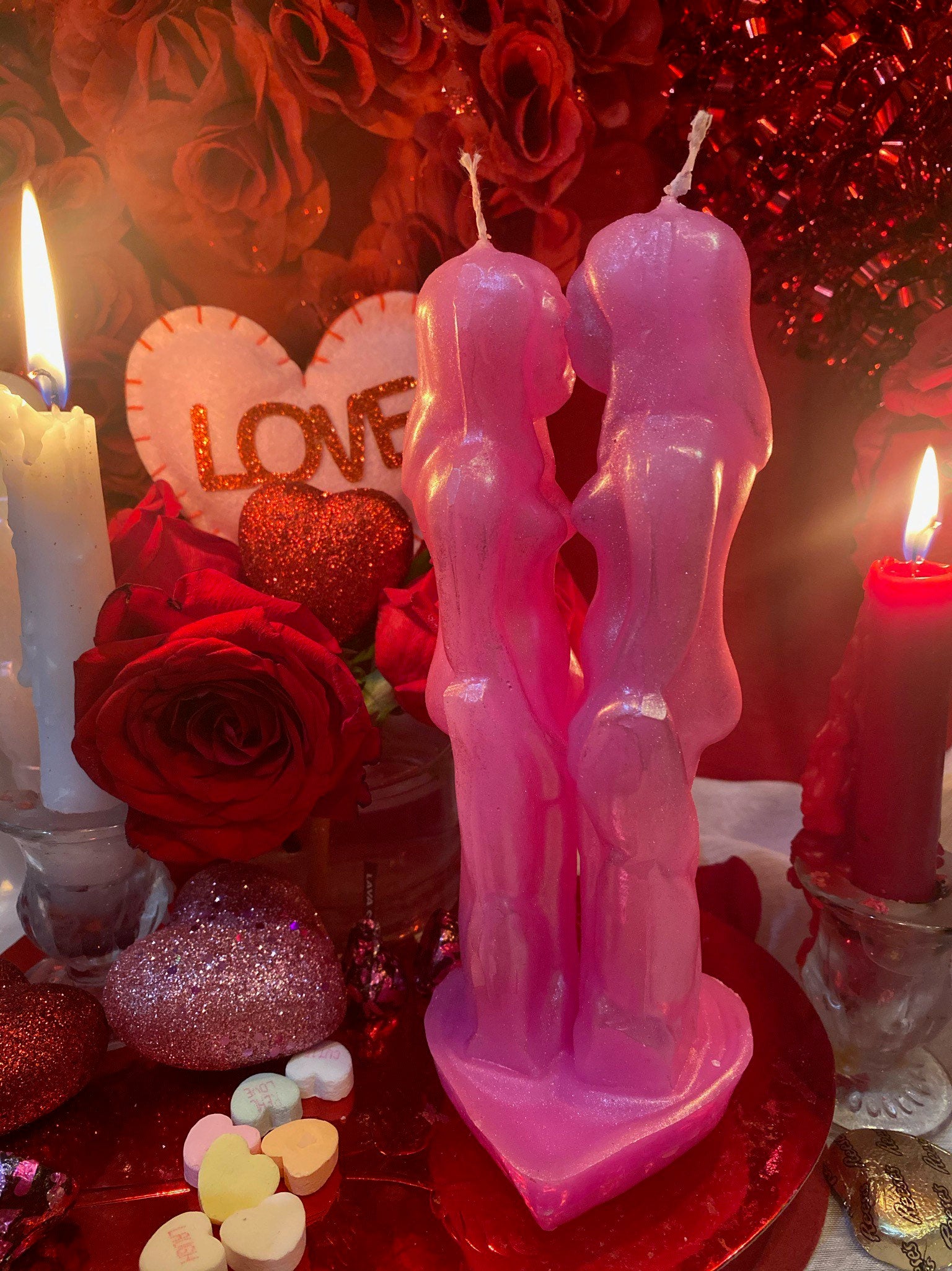 Madam & Eve Lesbian Lovers Candle + Passion + Binding + Wives + Marriage + Brides + Female Friendship + Healing