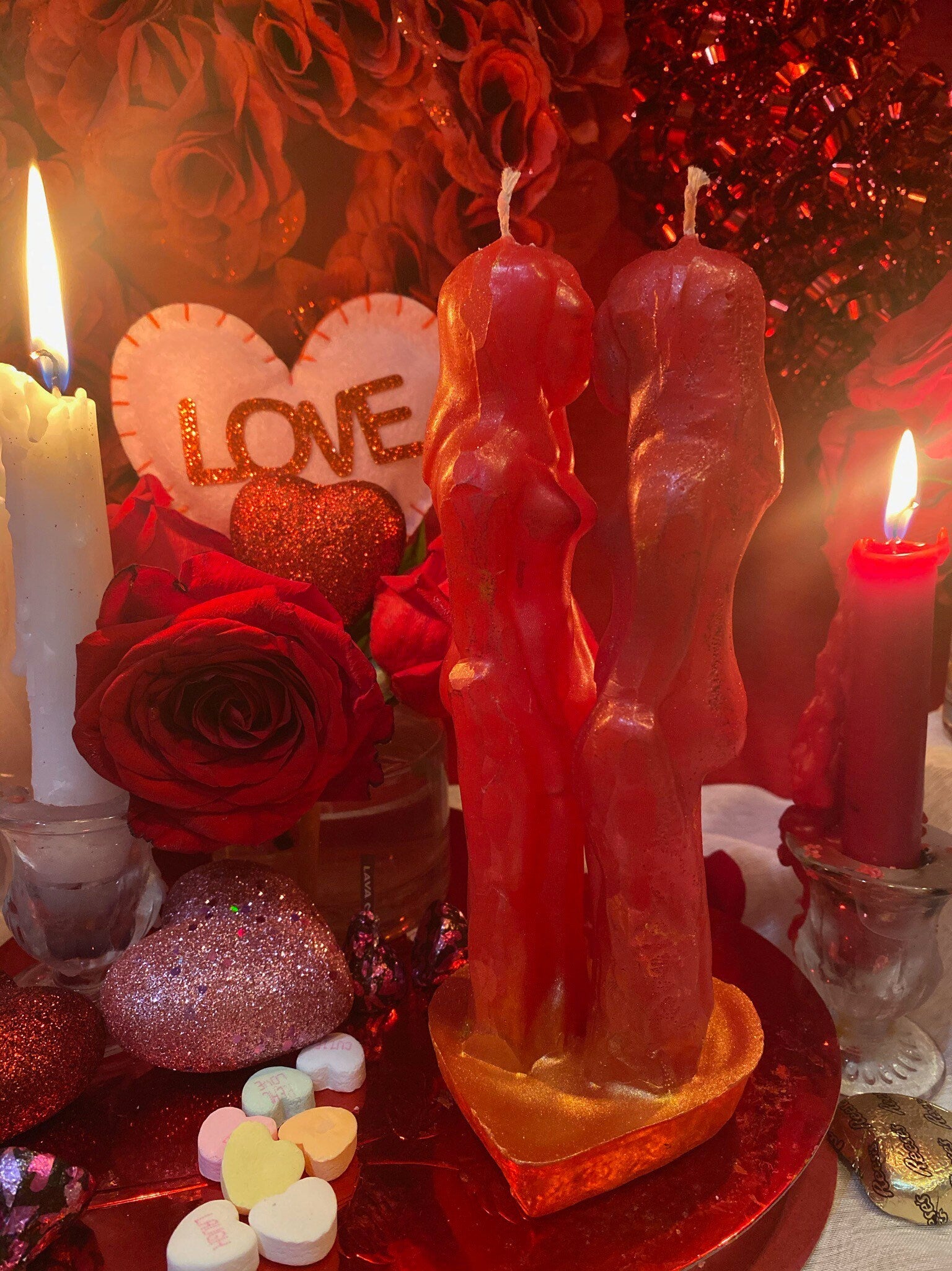 Madam & Eve Lesbian Lovers Candle + Passion + Binding + Wives + Marriage + Brides + Female Friendship + Healing