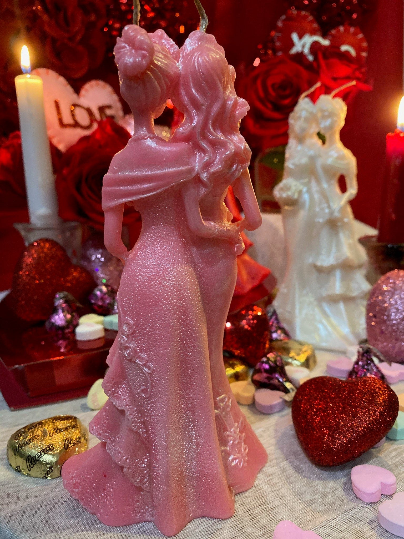 Madam & Eve Lesbian Love Candle + Wives + Marriage + Brides + Friendship