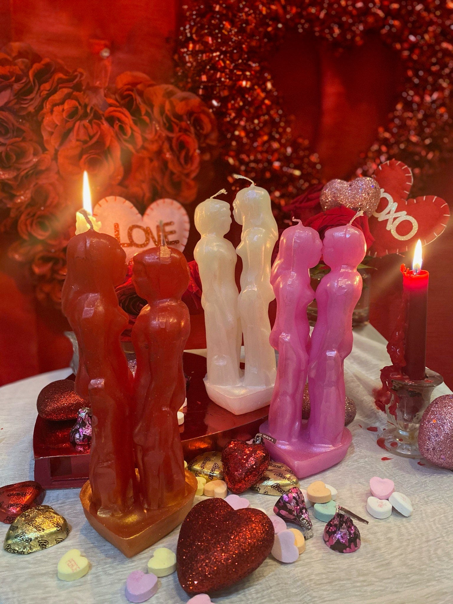 Adam & Steve Gay Lovers Candle + Passion + Binding + Husbands + Marriage + Grooms + Male Friendship + Healing