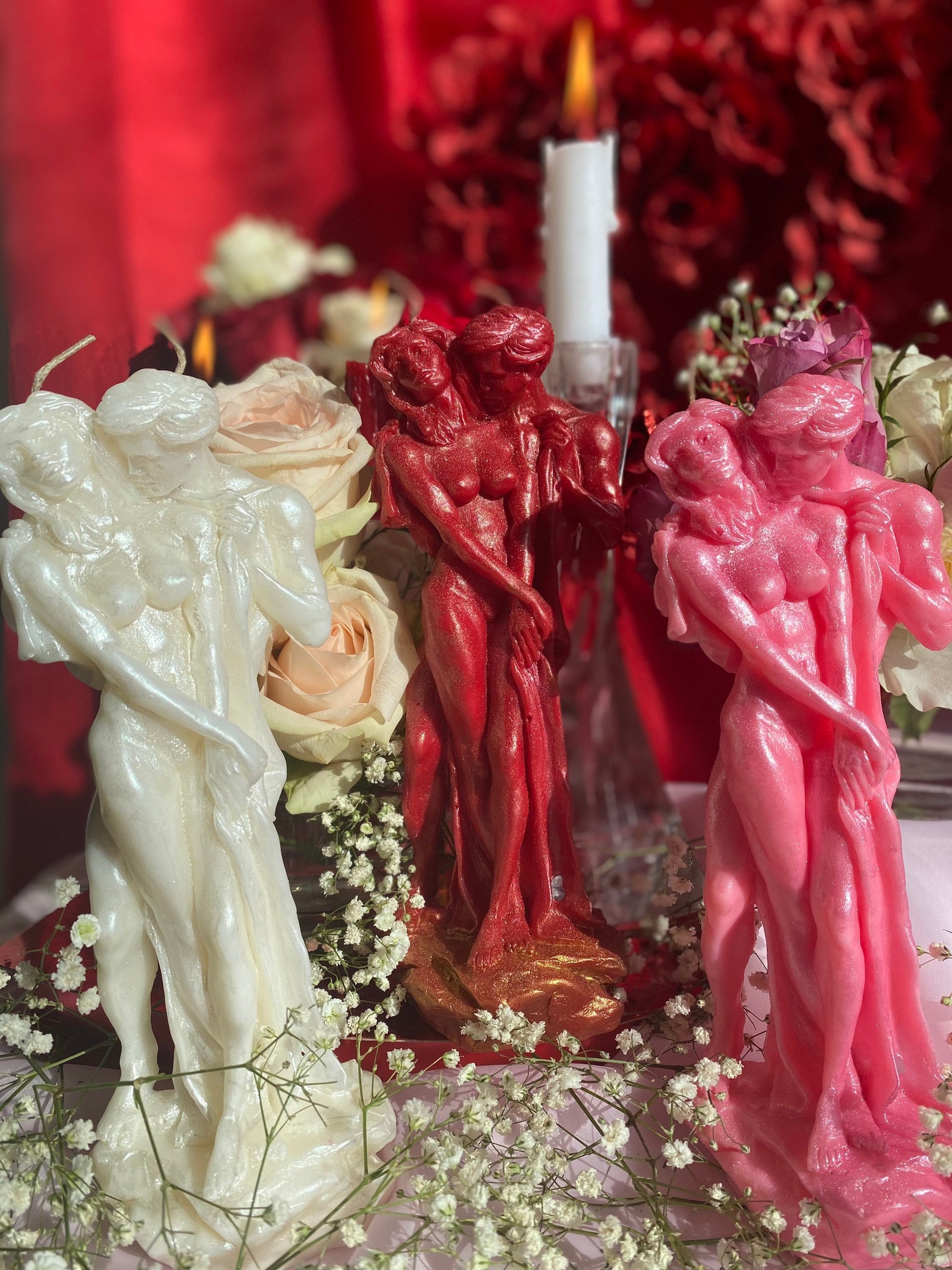 Male & Female Lovers Candle + Adam and Eve + Passion + Binding + Marriage + Friendship + Valentine’s Day + Healing