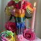 Male & Female Rainbow Figure Candles + LGBTQ+ Pride + Gay + Lesbian + Bisexual