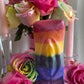 Square Rainbow Vagina Candle + Vulva + Lesbian Pride + Queer + Bisexual