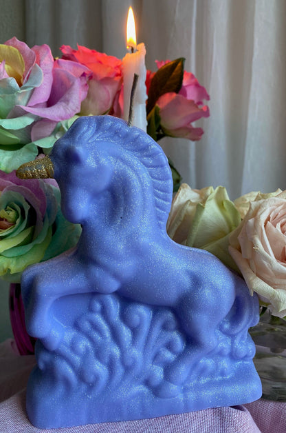 Lavender Unicorn Candle + Pride + Wishes