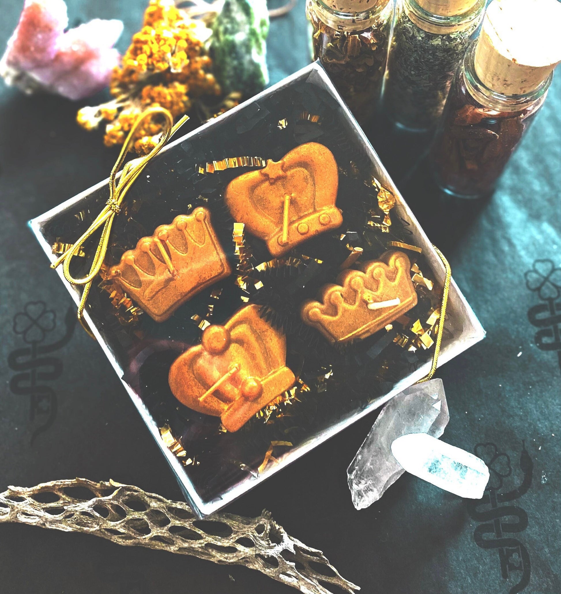 Crown Candles in Gift Box + Crown of Success!