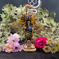 Santa Muerte Azteca Statue + 24K Gold + Baptized + Fixed + Made in Mexico