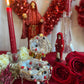 Santa Muerte Rosary + Traditional Colors + Three Robes + Sterling Silver Plated Chain + Handcrafted + Tricolor