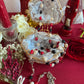 Santa Muerte Rosary + Traditional Colors + Three Robes + Sterling Silver Plated Chain + Handcrafted + Tricolor