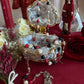 Santa Muerte Rosary + Traditional Colors + Three Robes + Sterling Silver Plated Chain + Handcrafted + Tricolor