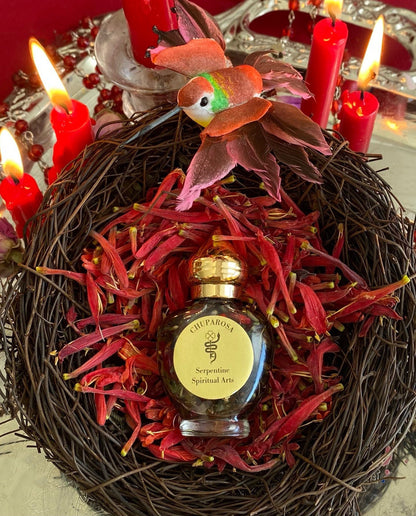 AUTHENTIC Chuparrosa Oil! Wildcrafted Ingredients! Traditional Brujeria + Chuparosa + Sweet Love + Friendship + Abundance + Luck + Colibrí