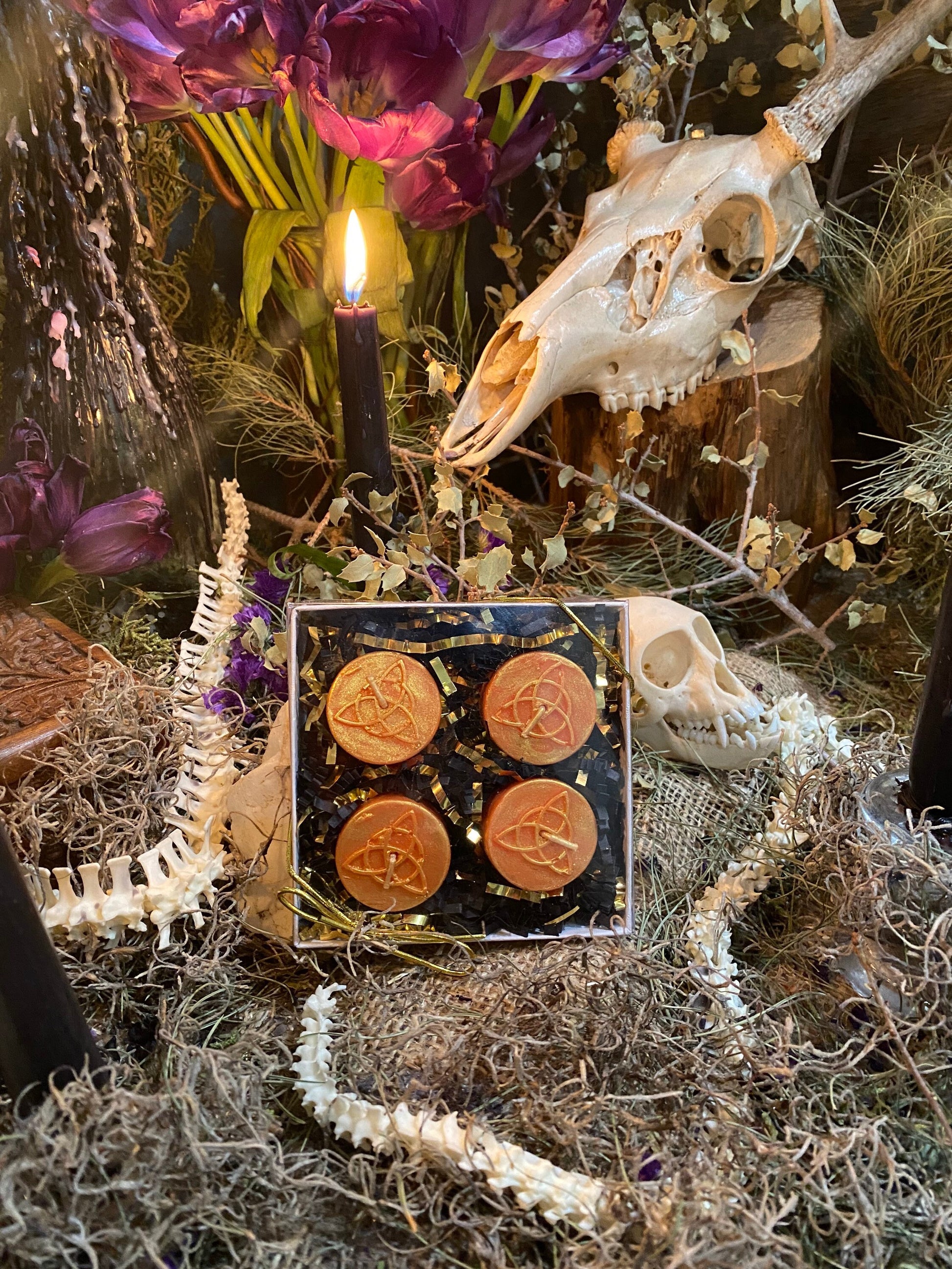 Triquetra Tealight Candles in Gift Box