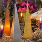 Metallic Pyramid Figure Candle