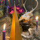 Metallic Pyramid Figure Candle
