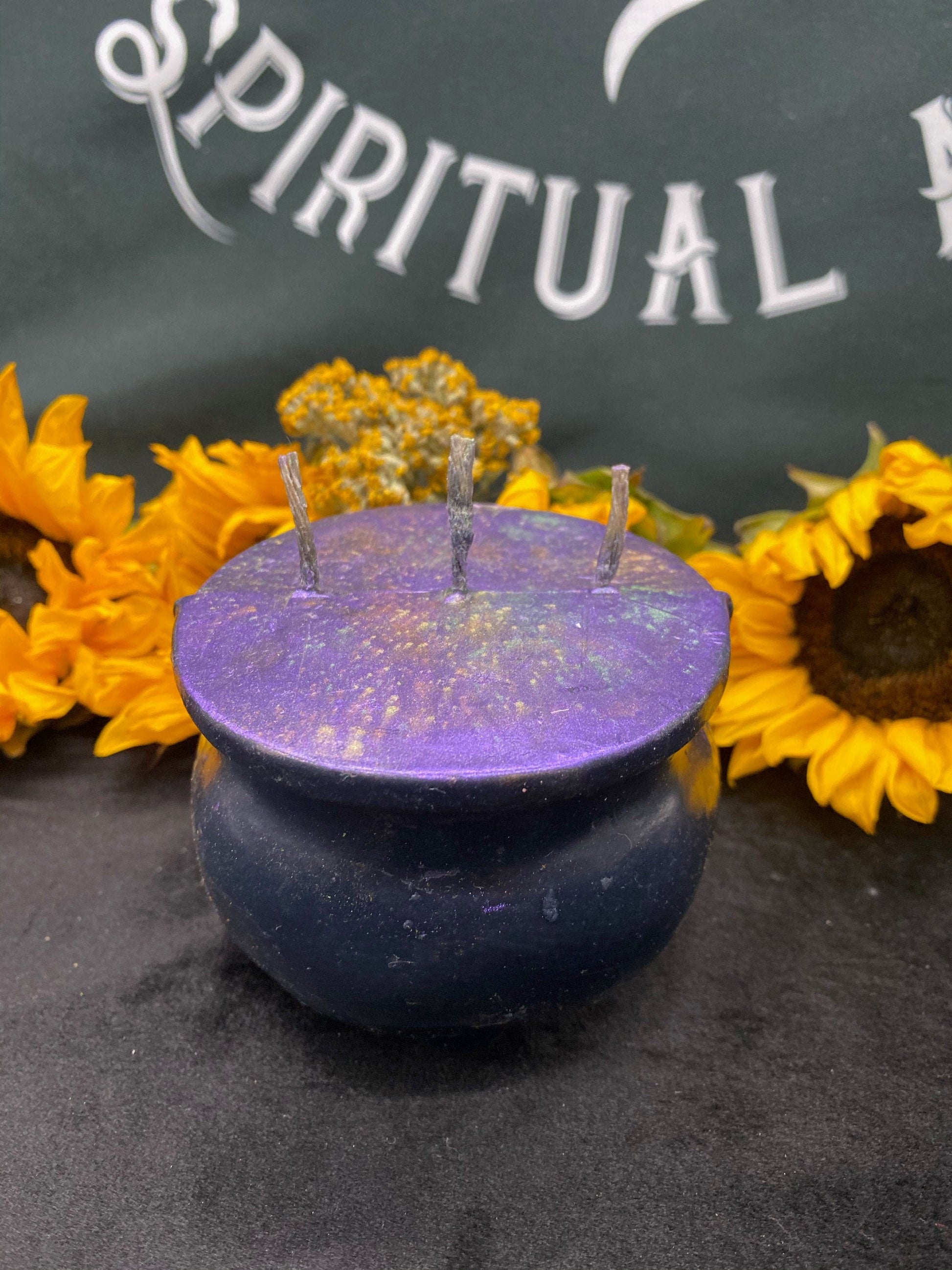 Cauldron Candle + Witch