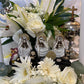 Santa Muerte Blanca Hear No, Speak No, See No Evil Statue + Baptized + Made in Mexico + Tetragrammaton