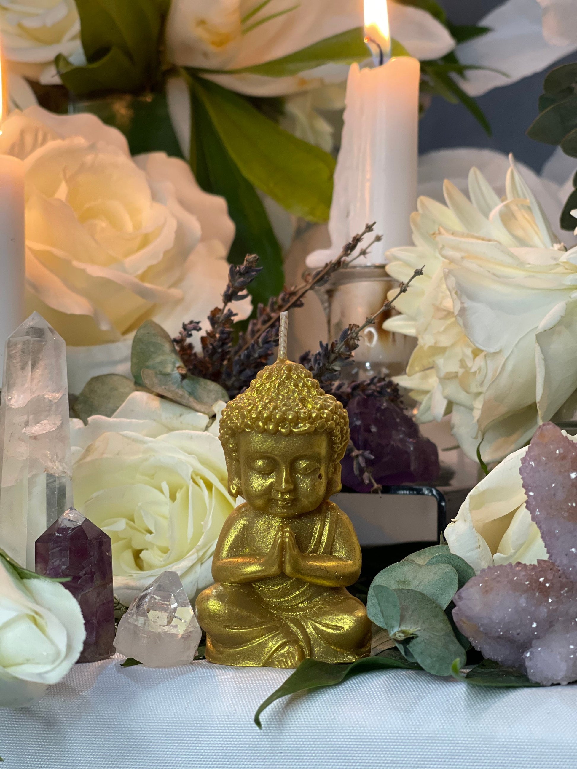 Buddha Candle + Prosperity + Spirituality