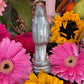 Santa Muerte Plata/Silver Statue + Baptized + Pyramid + Fixed + Made in Mexico + Money + Working with the Moon + Luck