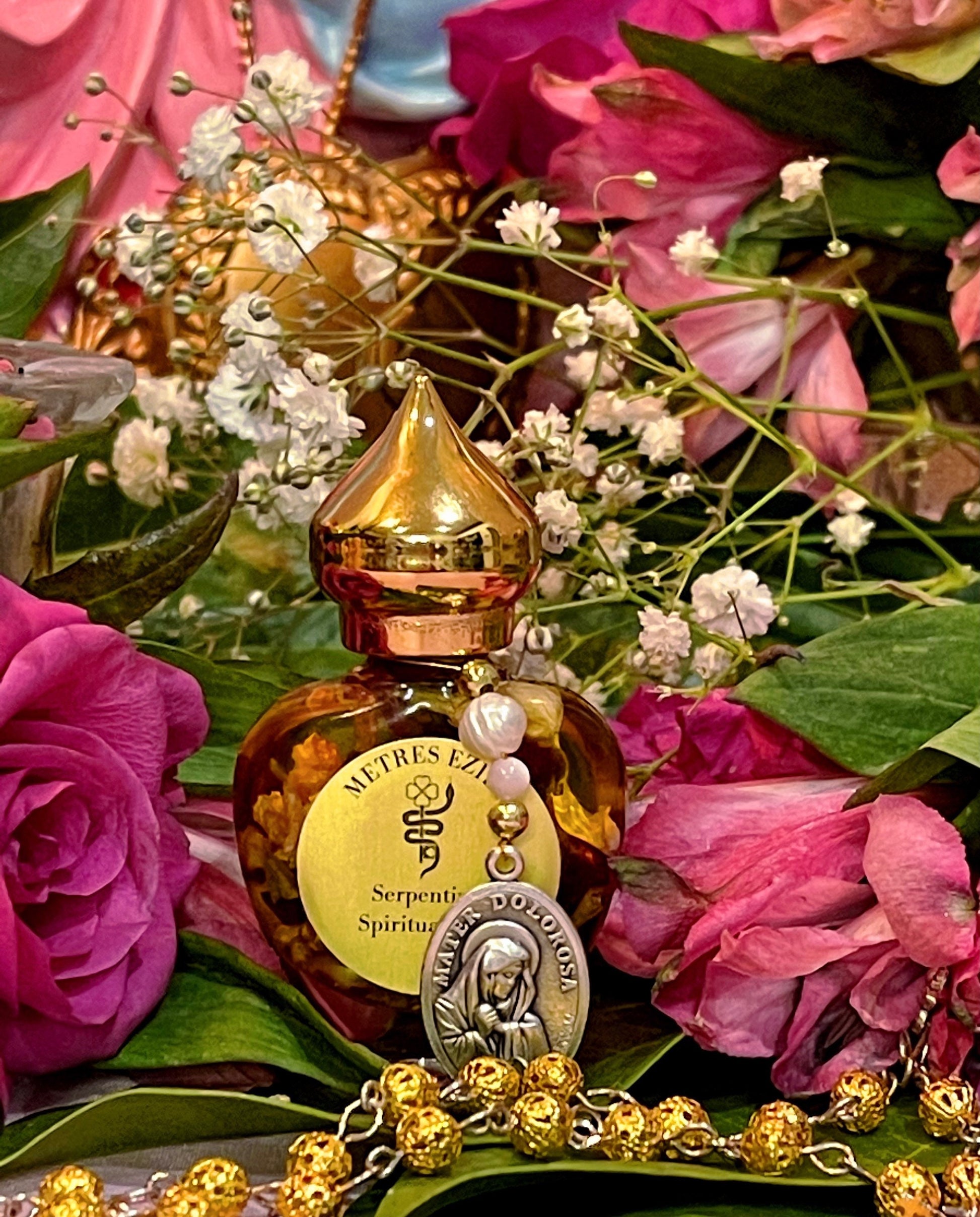 Metresili Veve Candle + Love + Luxury + Fame + Beauty + Metres Ezili Freda + Blessed + Fixed + 24K Gold