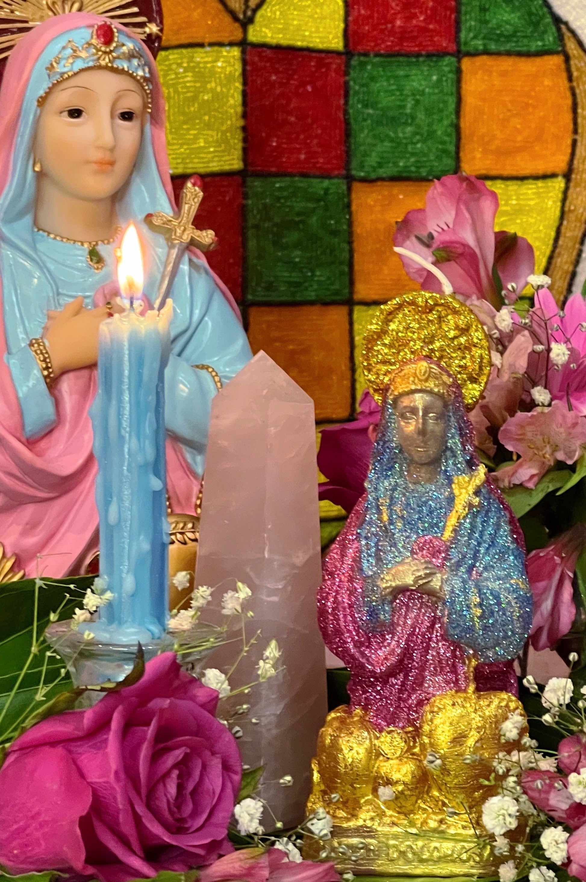 Metresili Bust Candle + Love + Luxury + Fame + Beauty + Metres Ezili Freda + Blessed + Fixed + 24K Gold