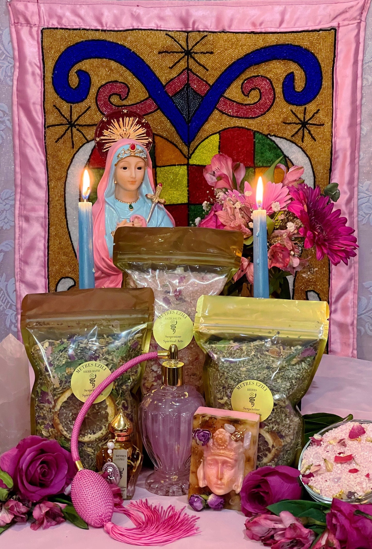Metresili Ritual Set (Large) + Metres Ezili Freda + Love + Luxury + Fame + Beauty + Blessed