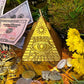 Pyramid with Eye of Providence Figure Candle + All-Seeing Eye