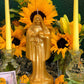 Santa Muerte Dorada Candle + Money + Prosperity + Gold + Oro + Blessed + 24K Gold + Money + Abundance