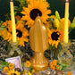Santa Muerte Dorada Candle + Money + Prosperity + Gold + Oro + Blessed + 24K Gold + Money + Abundance