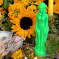 Neon Female Figure Candles + Glows under Blacklight