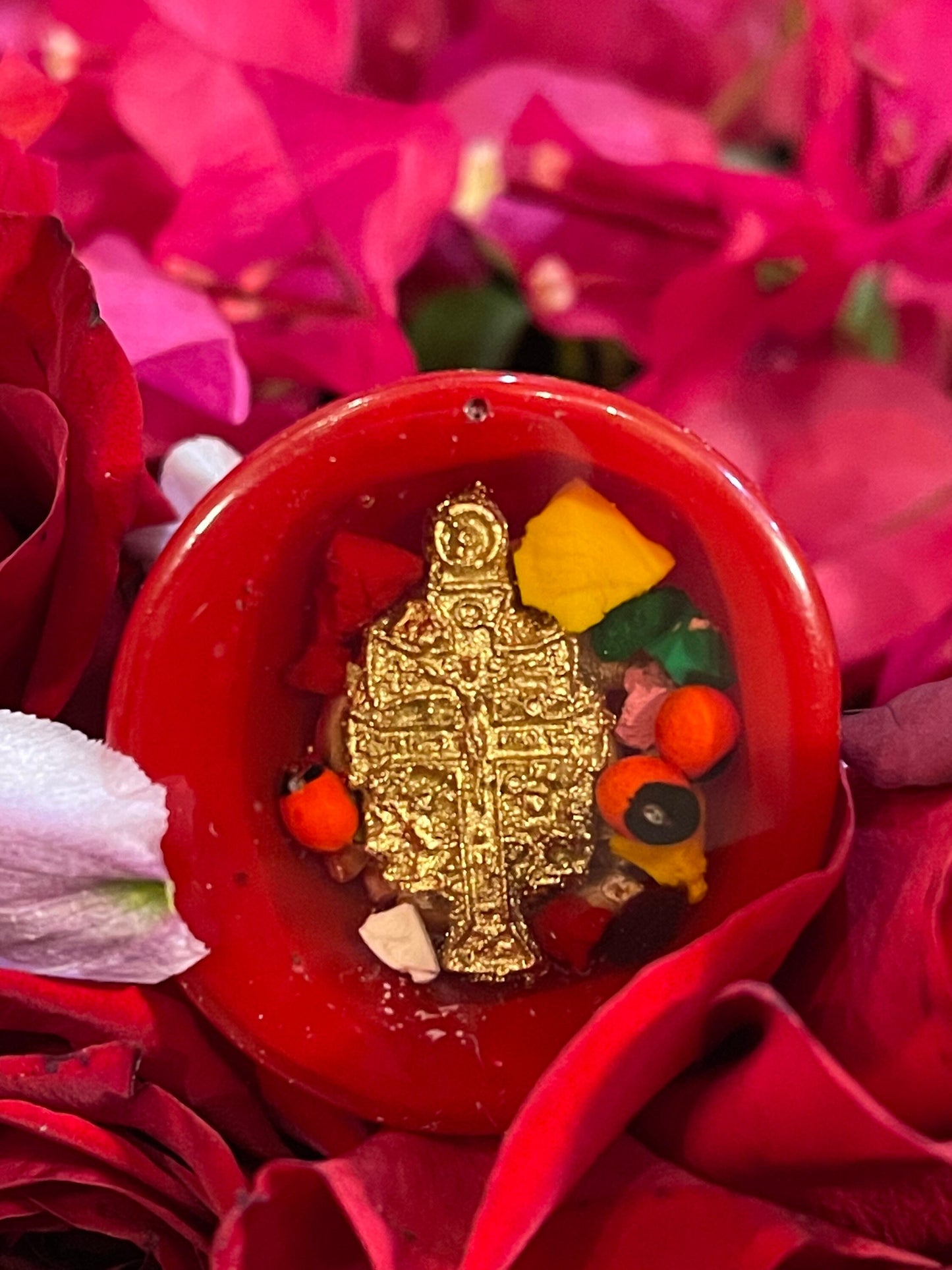 Santa Muerte Roja Statue + Baptized + Fixed + Made in Mexico
