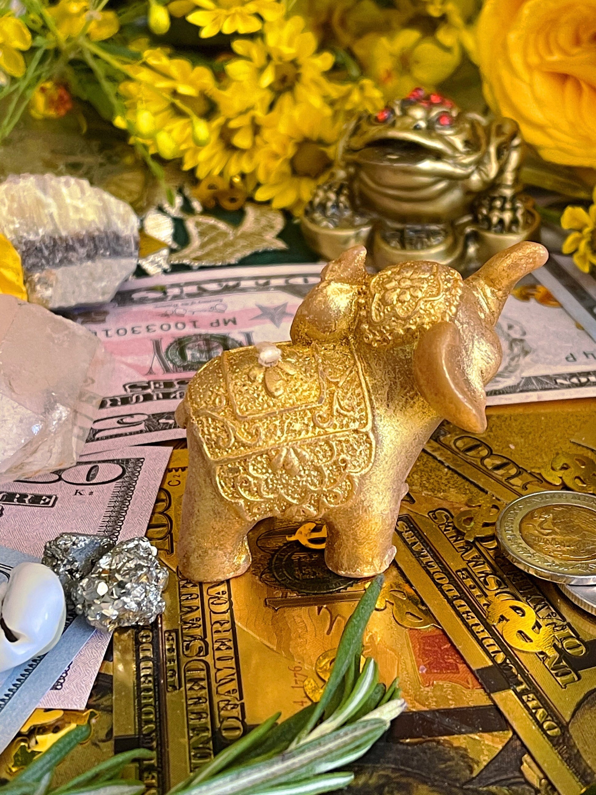 Elephant Candle + Luck + Spirit Guides