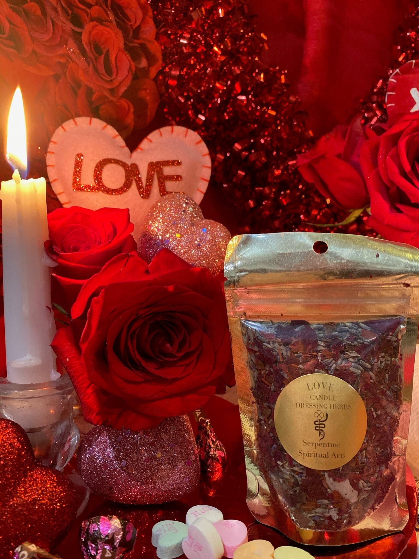 Love Herbs + Passion + Candle Dressing + Hoodoo + Voodoo + Conjure + Blessed