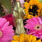 Santa Muerte Dorada Statue + Money + Luck + Business Elevation + Gold + Justicia + Justice + Baptized + Fixed + Made in Mexico