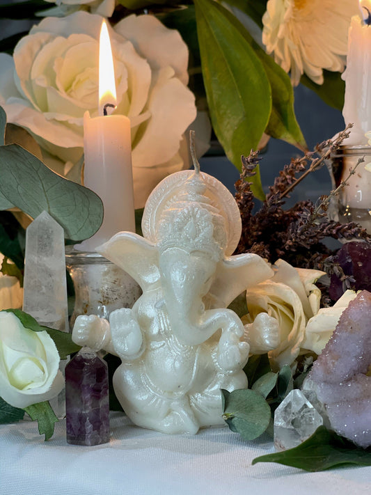 Ganesha Figure Candle + Road Opener + Obstacle Remover